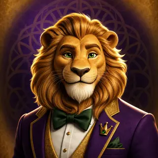 Player avatar of Nathan S. — a lion character in a purple tuxedo